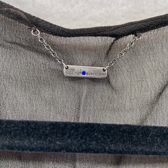 Custo Barcelona Black Embroidered Kaftan One Size - Picture 2 of 5